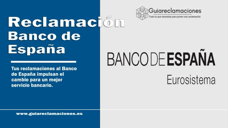 Banco de España reclamaciones