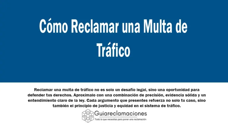 Como Reclamar una Multa de Trafico